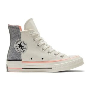 Converse Chuck Taylor All Star 70 Hi Off White Grey Neon Orange Sneakers